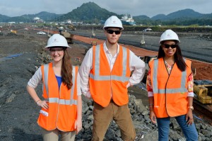 Sarah Antolick, Alexander Manternach and Nicolette Yee in Panama.