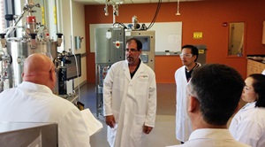 Former Intel workers in training for biomanufacturing at WPI.
