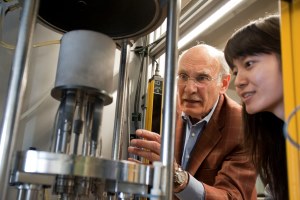 Diran Apelian, left, founder and director of the Metal Processing Institute