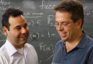 Berk Sunar, left, and William Martin joined WPI’s Cryptography and Information Security Lab in 2000.